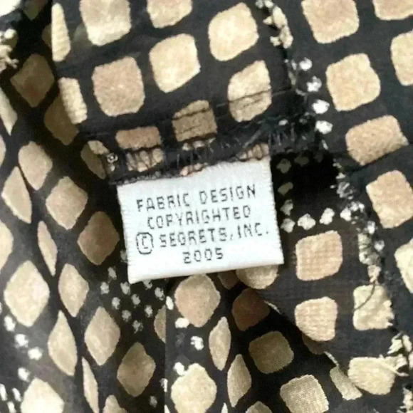 NWT Sigrid Olsen Sheer Top Brown size 16W - Picture 7 of 8